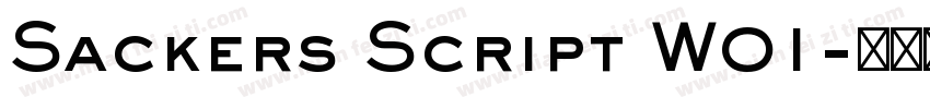 Sackers Script W01字体转换